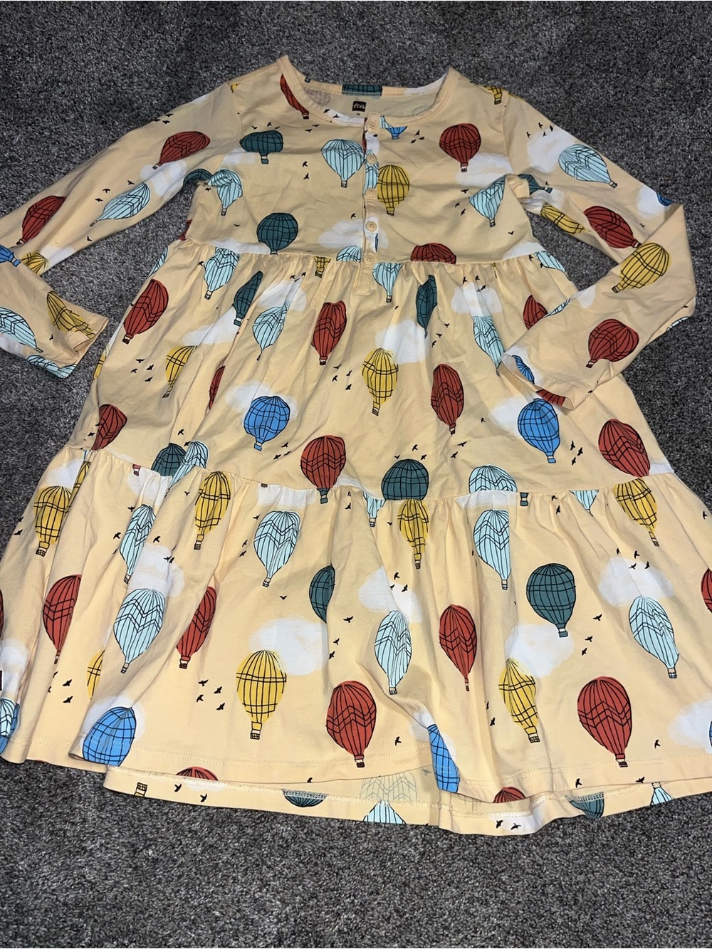 Tea hot air balloon dress nwot 10y